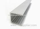 U Type Powder Coating Aluminium Channel Profiles For Building Curtain Glass Walls