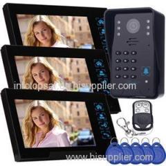 TS-806MJIDSNRED13 Recording Video Door Phone With Keyfobs