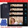TS-806MJIDSN14 7&quot; Color TFT LCD Video Intercom With Door Access Control System (id card + keyfobs)