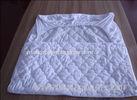 White Quilted Waterproof Mattress Protector Anti Acarid For Home