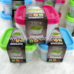 1000ML Food Grade Plastic Food Prep Storage 3pcs Square shape Manufacture