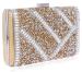 Fashion Women's Gold Handbag Sparkling Sequins Dazzling Clutch Evening Bags