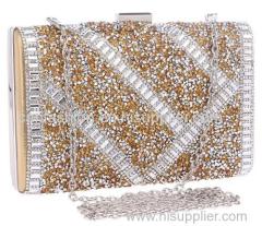 Fashion Women's Gold Handbag Sparkling Sequins Dazzling Clutch Evening Bags