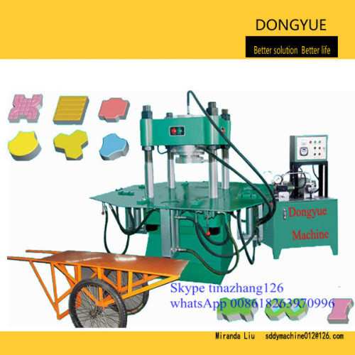 Hydraulic paver brick shaping machine