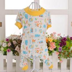 Puppy Pet Dog Cotton Jumpsuit Pajamas Soft Cute Animals Printed Coat Shirt Clothes Apparel