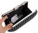 Crystal Day Clutch Evening Bag for Wedding Party Banquet Black Gold Silver