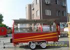 Fast Food / Ice Cream Street Food Cart Mobile Catering Van Red And Yellow Striple