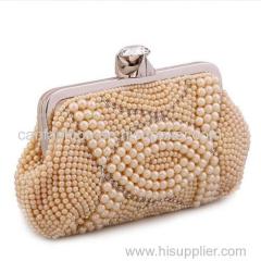 Women Luxury Crystal Beads & Rhinestone Clutch Evening Bag Handbag New Design