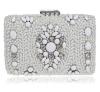 Luxury Crystal Diamond Ring Ceramic Evening Clutch Bag Women's Wedding Party Bridal Clutch