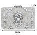 Luxury Crystal Diamond Ring Ceramic Evening Clutch Bag Women's Wedding Party Bridal Clutch