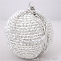 New Design Ladies Evening Ball Bag Mini Crystal Rhinestone Party Ring Clutch