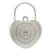 Mini Heart Shape Conch Bridal Handbags Women's Prom Party Evening Clutches