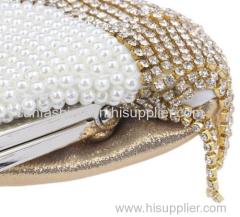 Women Bridal Clutch Vintage Lady Nice Handbag Exquisite Evening Bag Wedding Clutch in Champagne Gold Silver