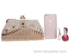 Beading Crystal Soft Ladies Handbags Evening Bags Clutch Bags Bridal Wedding Handbags