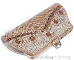 Beading Crystal Soft Ladies Handbags Evening Bags Clutch Bags Bridal Wedding Handbags