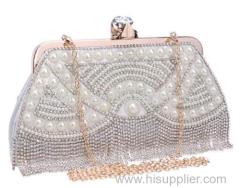 Attractive Ladies Handbags Full Beaded Evening Bags Beautiful Clutch Bags Bridal Wedding Handbags