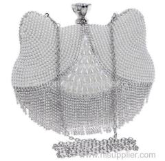 Full Beaded Pearl Evening Bags Beautiful Ladies Clutch Bags