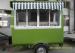 Hot Dog Food Truck Mobile Cooking TrailersDark Green With Gas Equipments