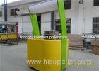 Yellow And Green Mobile Food Carts Stainless Steel Material