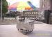 Mobile Catering Hot Dog Cart single sink cupboards with glass doors