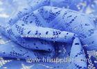 White Flower Lace Overlay Fabric Modern Upholstery Fabric 120GSM
