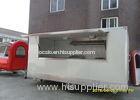 CE Certification White Food Service Trailer Towable With Big Serving Window