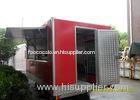 Square Custom Mobile Food Trailers With 4 Big Tires Disc Braking System