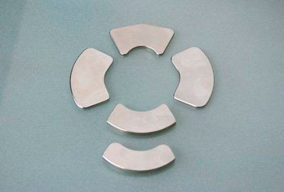 Segment/arc/tile magnet for motor