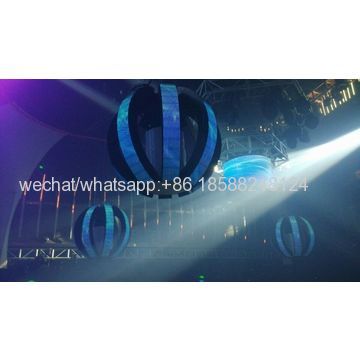Customized shape indoor P5 LED ball screen with high definition and high brightness