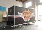 Snack Food Shop Mobile Catering Vans With Customized Sticker