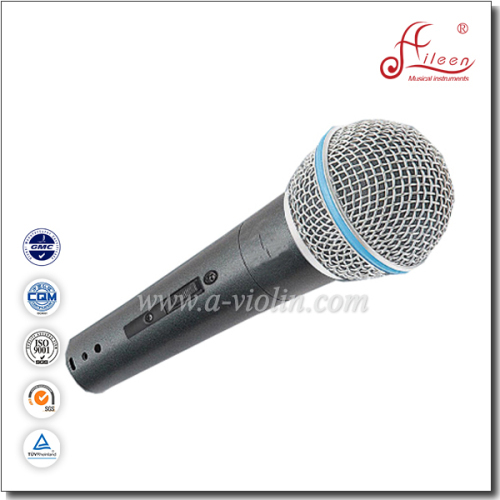 High Quality Moving-coil 4m Cable Uni-directivity Wired Metal Microphone