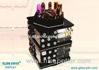 Black Acrylic Makeup Storage Organizer Rotating Lipstick Holder For Display