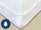 Luxury White Knit Bed Bug Mattress Encasement Flame Resistant