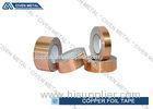 EMI / RFI Shielding Conductive Copper Foil Tape Roll 0.05mm - 0.009mm