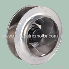 plastic backward curved impeller centrifugal fan