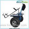 Standing 2 Wheel Electric Scooter Golf Bag Carrier Awesome Blue Back Light Alarm