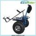 Standing 2 Wheel Electric Scooter Golf Bag Carrier Awesome Blue Back Light Alarm