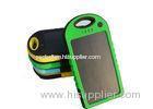 Customized 5000mah Portable Solar Power Banks Flashlignt Polymer Battery Charger