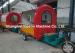 Red And Yellow Outdoor Fast Food Cart For Snaking Mobile Caravan