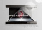 Luxury Acrylic 3D Holographic Projection Pyramid For Advertising Display