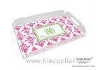 Modern Pretty Colorful Acrylic Lacquered Serving Tray For Beverage Holder