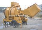 2 Towing Wheels Portable Self Loading Diesel Engine Cement Concrete Mixture Machine 16.2KW