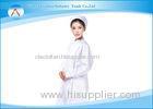 White Polyester Cotton Button Cuff Medical Uniforms Nurse Clothing