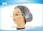 18" M Size Blue PP Non Woven Disposable Caps / Hats For Medical Use