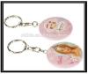 Advertising Gifts Button Mirror Tin Button Badge Keyring Customized Logo