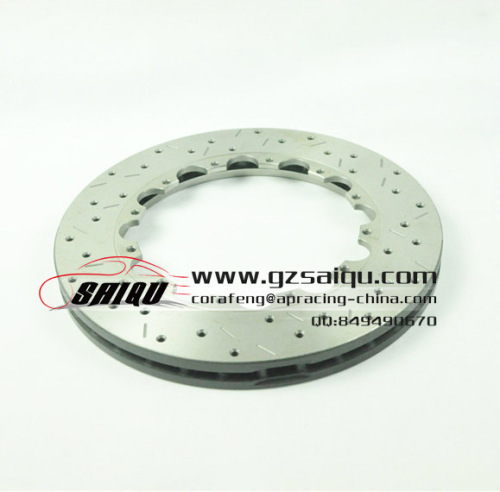 DICKASS Automobile Brake Disc 330*28 Drilled and Partial Grooves Pattern