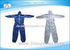 Cleanroom Nonwoven SMS Disposable Coveralls With Hood + Flap + Knit Cuffs