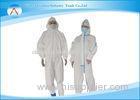Laboratory Waterproof Disposable Painters Coveralls Non Woven Protective Clothing