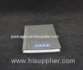 Grey Fabric Texture Surface Custom Printed Notebooks 175 X 95 X 10 mm