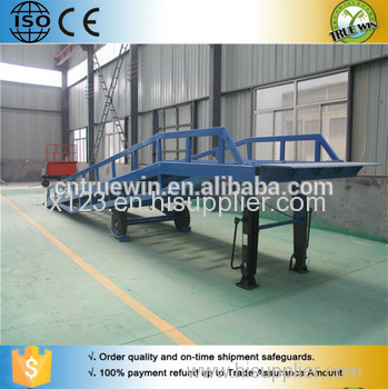 China Suppier Mobile loading yard ramp for forklift